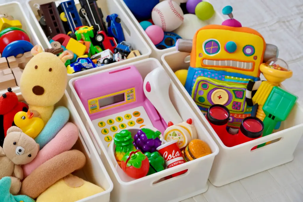整理整頓されたおもちゃ